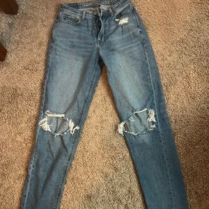 American Eagle Outfitters Ripped Blue Jeans